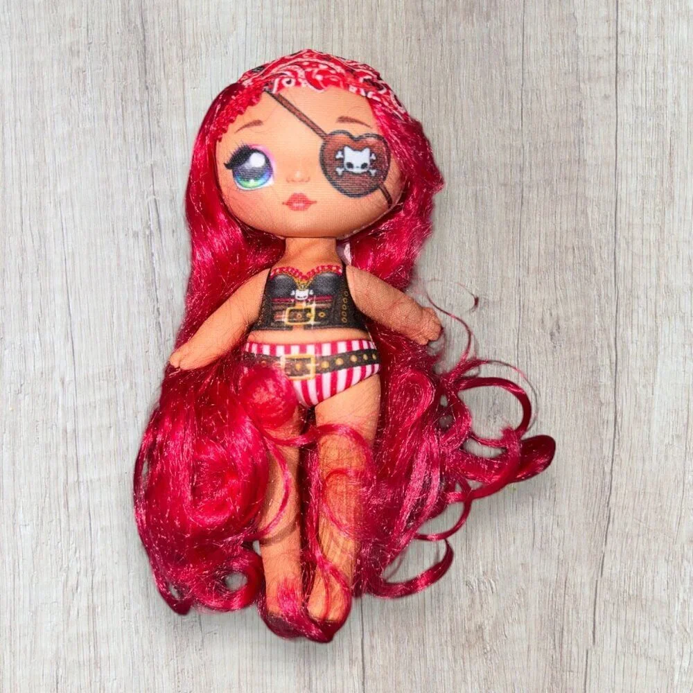 LOL Surprise OMG Sparkle Series Miss Fortune Pirate Doll Red Hair Eyepatch